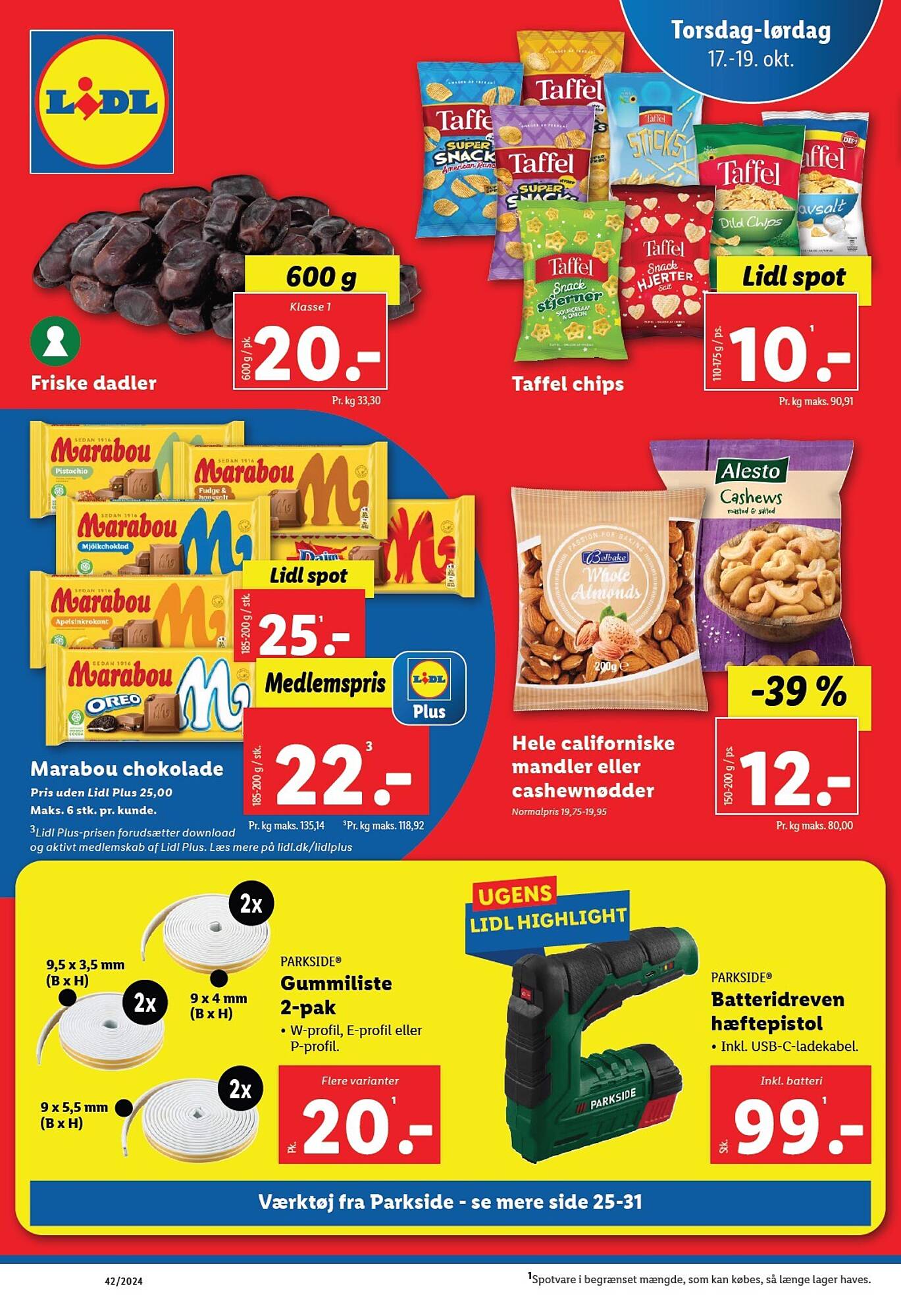 Lidl Tilbudsavis gælder fra 17.10.2024 indtil 19.10.2024